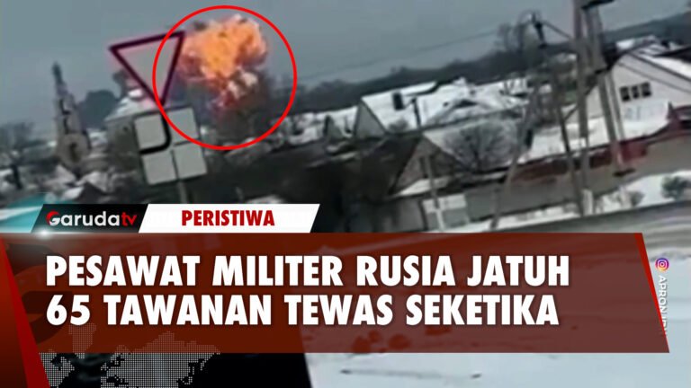 Pesawat Militer Rusia Jatuh di Sekitar Ukraina, 65 Tawanan Perang Dinyatakan Tewas!