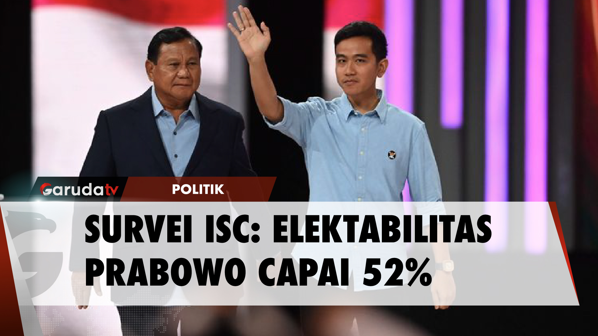 Survei ISC Menunjukan Elektabilitas Prabowo Tembus 52 Persen!