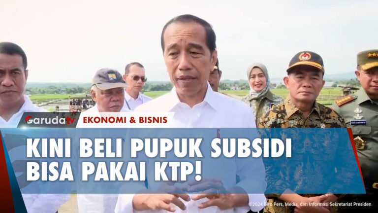 Presiden Jokowi Tegaskan Saat Ini Petani Bisa Beli Pupuk dengan KTP!