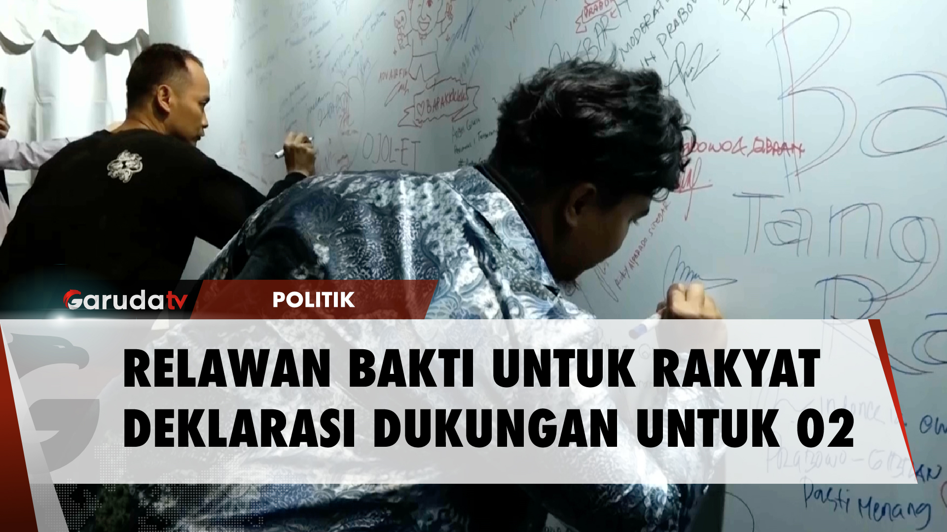 Prabowo Subianto Terima Dukungan Relawan Bakti Untuk Rakyat di Kartanegara