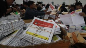 Gudang KPU Kabupaten Lebak Tergenang, Surat Suara Pemilu Basah