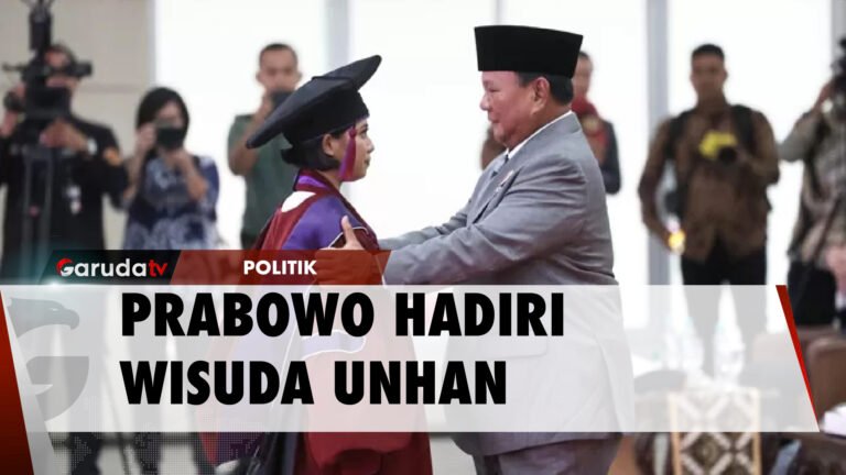 Prabowo Hadiri Wisuda 573 Mahasiswa UNHAN