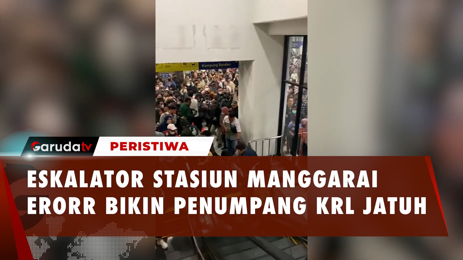 Panik! Penumpang KRL Jatuh Gegara Eskalator Mati Tiba-tiba Nyala, Begini Kronologinya