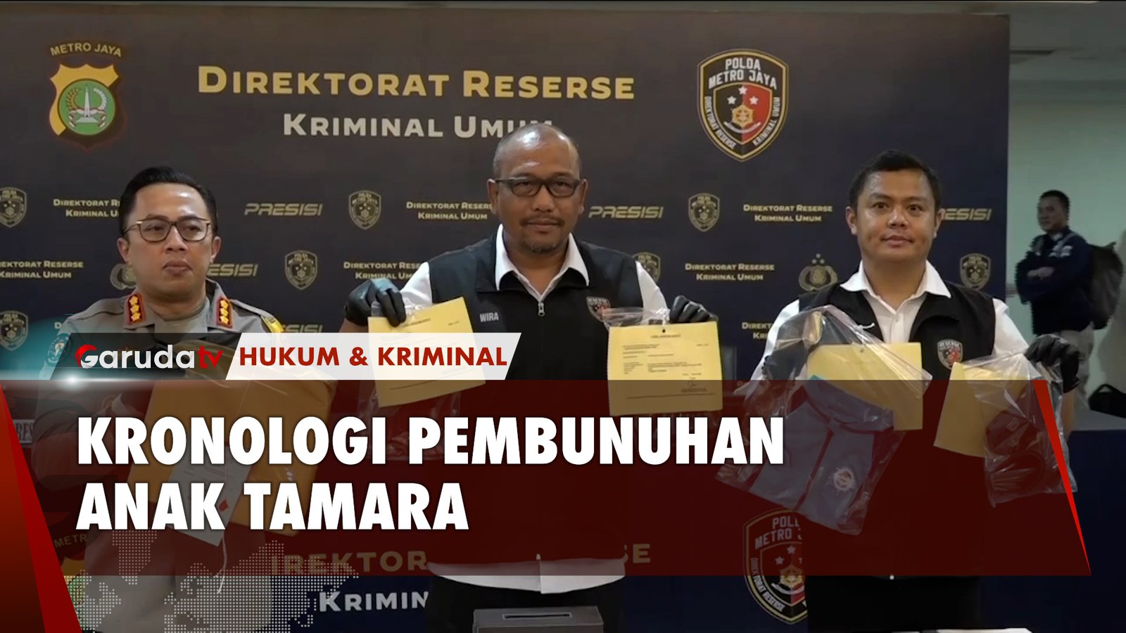 kronologi Pembunuhan Anak Tamara Tyasmara