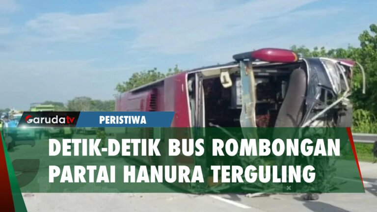 Bus Satgas Partai Hanura Terguling di Tol Ngawi, 3 Orang Meninggal Dunia