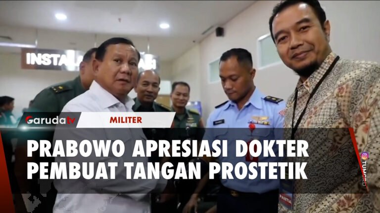 Prabowo Puji Sosok yang Kembangkan Tangan Prostetik Buatan Dalam Negeri