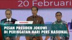 Momen Presiden Jokowi Hadiri Peringatan Hari Pers Nasional di Ancol
