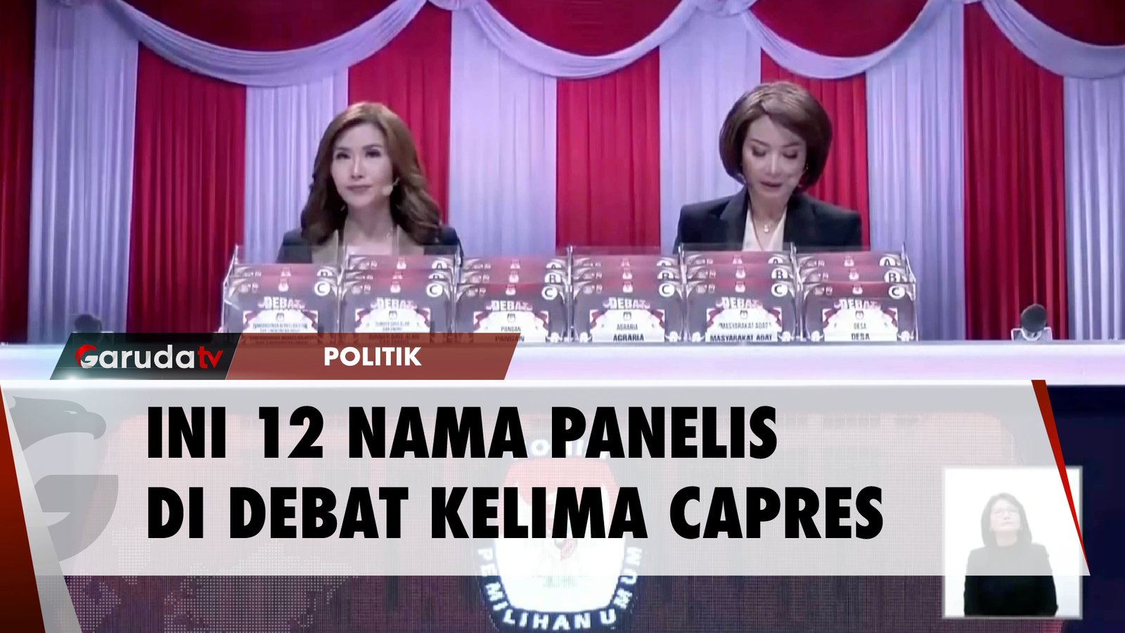 KPU 'Spill' 12 Nama Panelis dan 2 Moderator Debat Kelima Capres