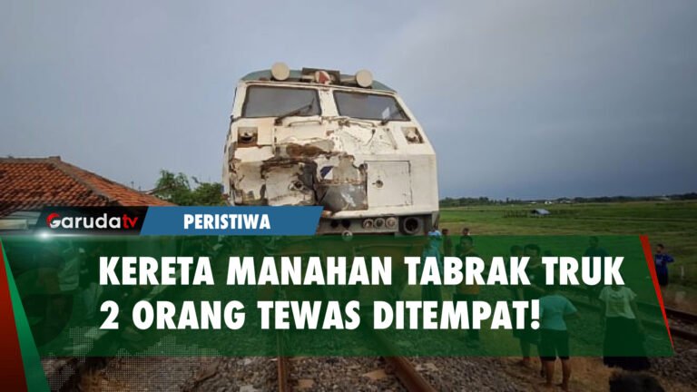 Kereta Api Manahan Tabrak Truk, 2 Orang Tewas di Tempat!