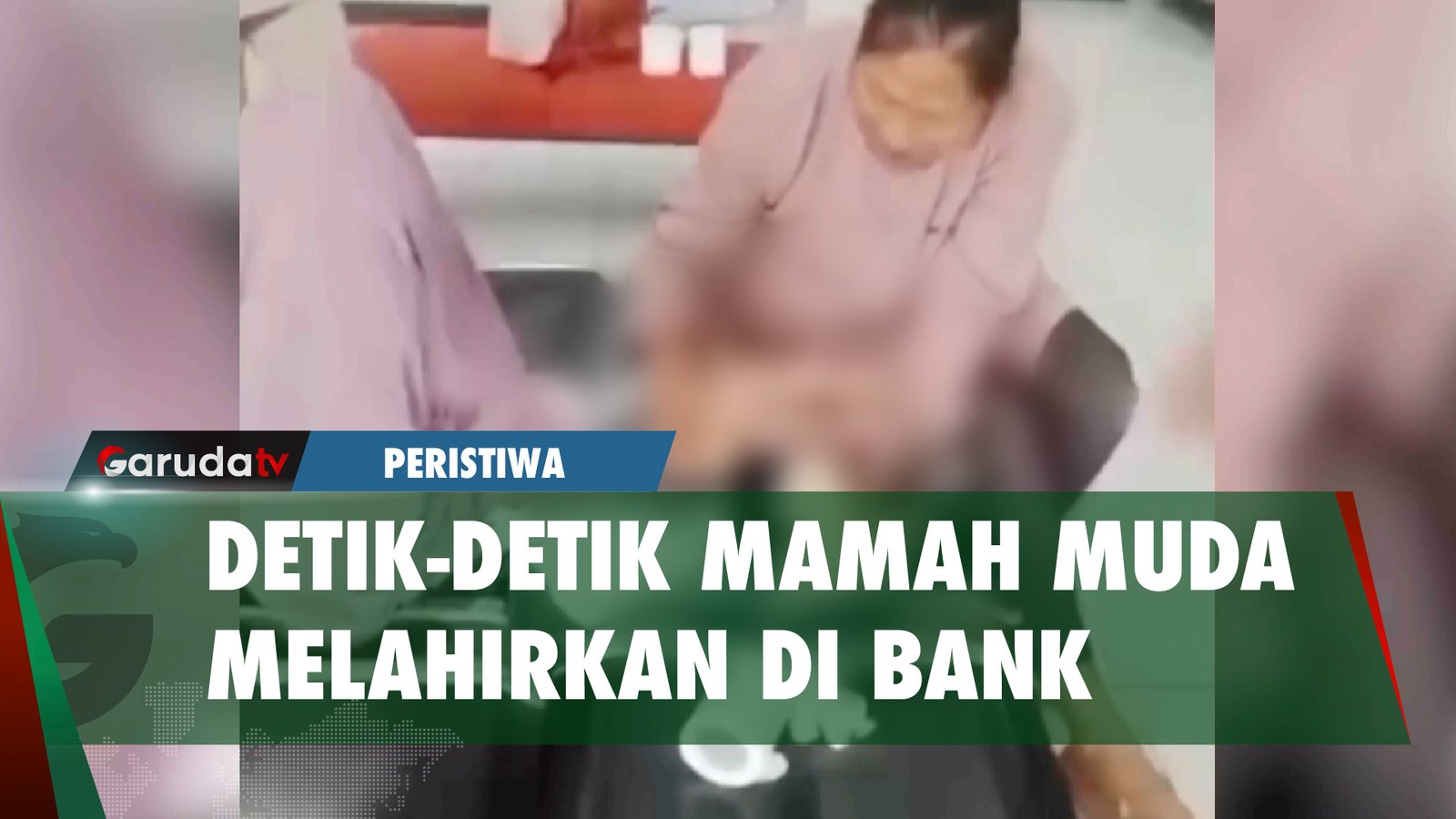 Seorang Ibu Lagi Antre di Bank Tiba-tiba Melahirkan, Alhamdulillah Anaknya Selamat