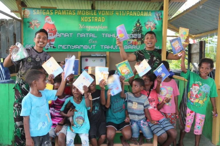 Ciptakan Gemerasi Unggul di Tanah Cenderawasih, Prajurit Kostrad Bangun Pondok Pintar Pandawa