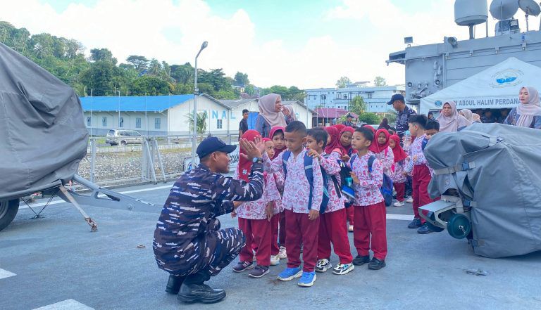 Pangkalan TNI AL Sabang Diserbu puluhan anak SD, Ada Apa?