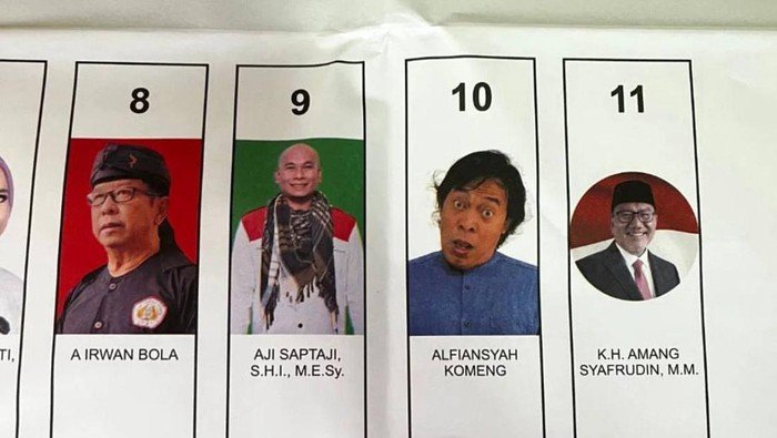 Foto di Surat Suara Jadi Viral, Begini Komentar Komeng