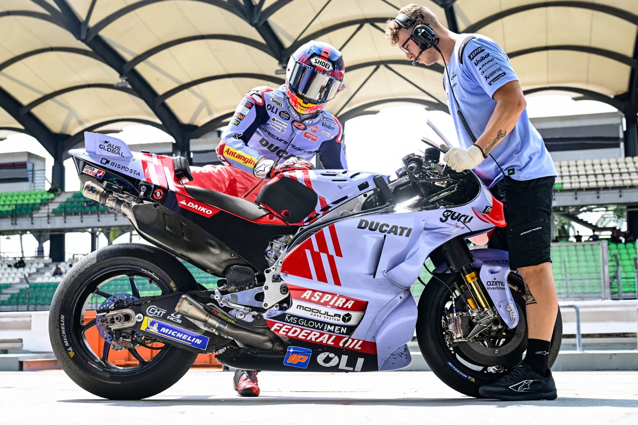 Hari Pertama Mencoba Ducati di Sepang, Marc Marquez Bermasalah dengan Teknis
