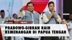 Prabowo - Gibran Unggul di Papua Tengah, Raup 630 Ribu Suara