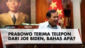 Prabowo Subianto Terima Telepon Ucapan Selamat dari Presiden AS Joe Biden