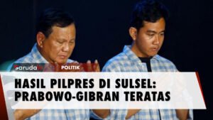 BRAVO! Prabowo Gibran Menang di Sulsel, Raih Lebih dari 3 Juta Suara