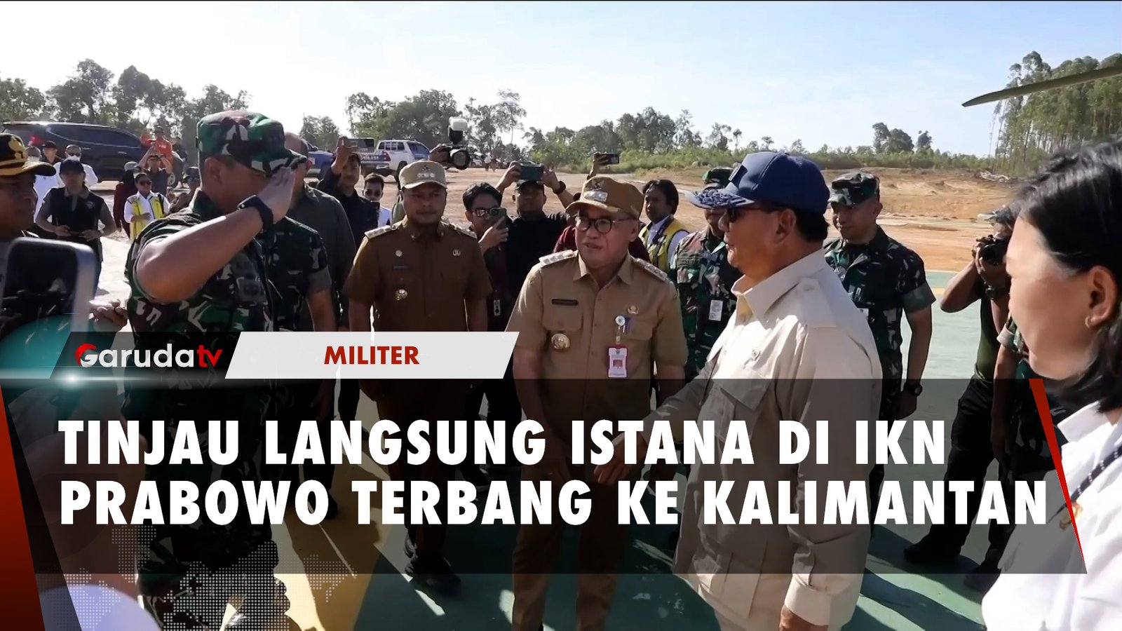 Menhan Prabowo Subianto Tinjau Langsung Pembangunan Gedung Istana Negara di IKN