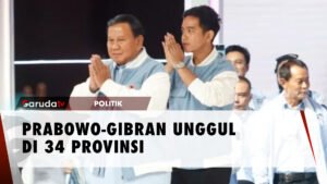 Prabowo-Gibran Sapu Kemenangan Pilpres 2024 di 34 Provinsi