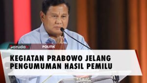 Prabowo Subianto Pilih Jalankan tugas Sebagai Menhan RI Dihari Pengumuman Hasil KPU