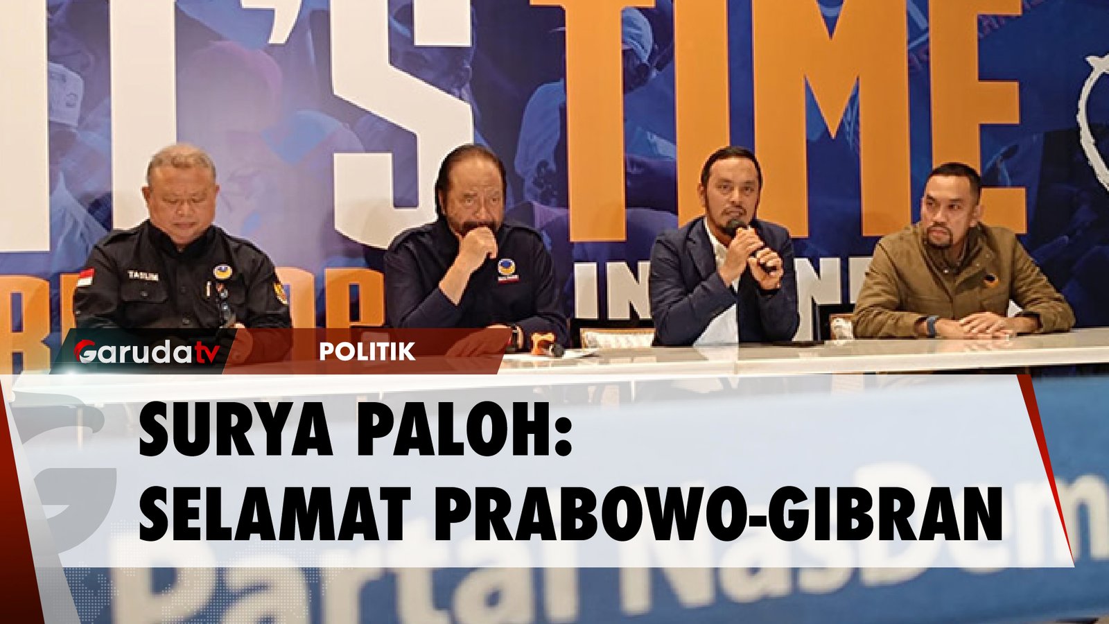 Ucapan Selamat dari Surya Paloh untuk Prabowo-Gibran Pemenang Pilpres 2024