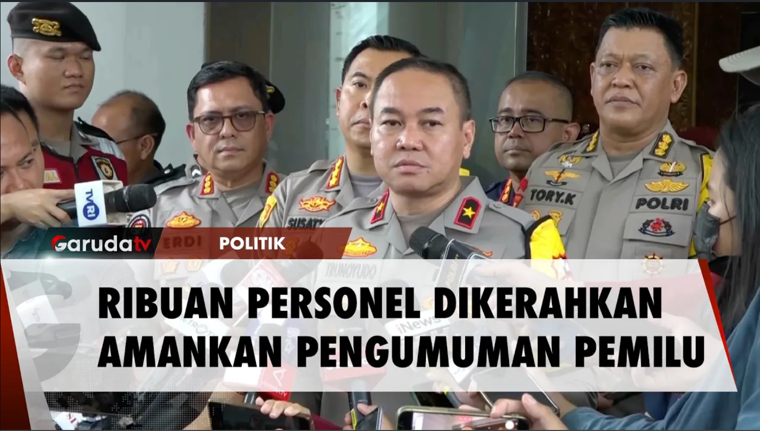 4.992 Personel Polri Diterjunkan untuk Amankan Pengumuman Hasil Pemilu 2024