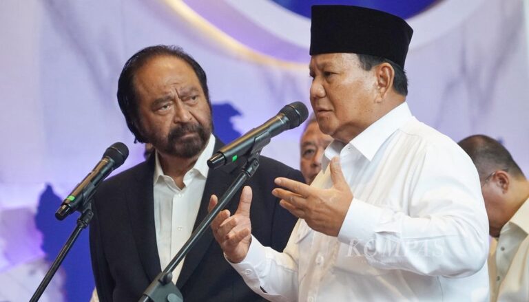 Prabowo -Gibran Terpilih sebagai Presiden dan Wakil Presiden, Surya Paloh: Selamat