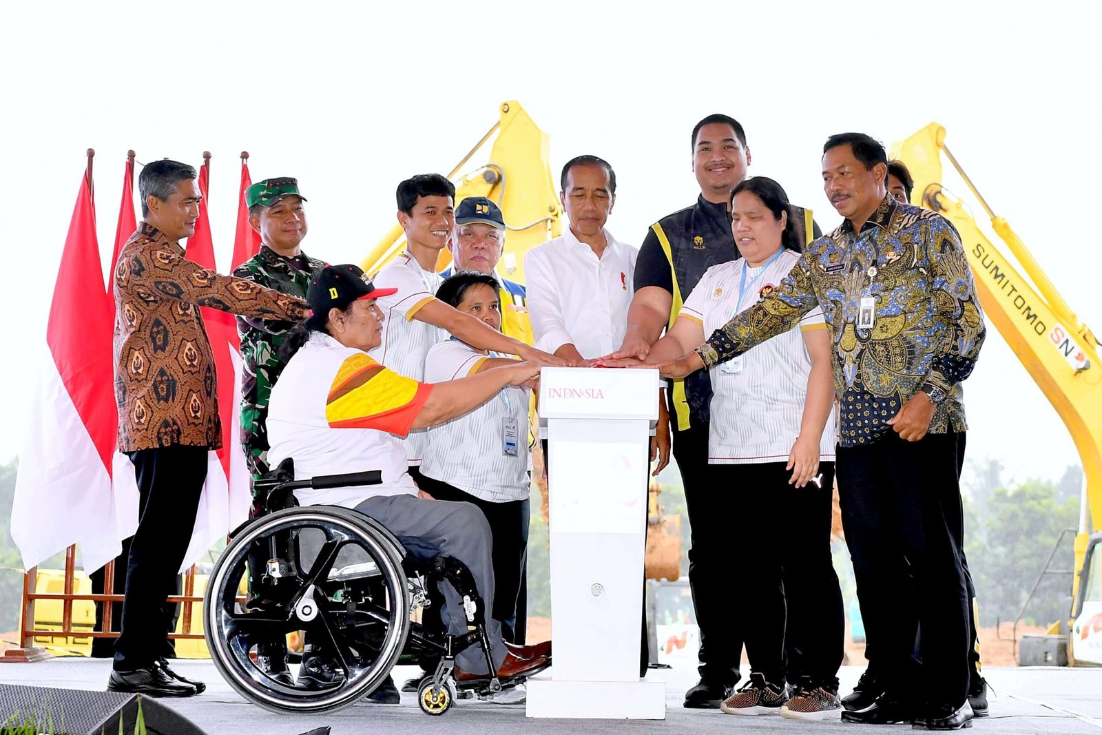 Presiden Jokowi Resmikan Awal Pembangunan Pusat Pelatihan Paralimpiade di Karanganyar