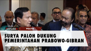 Ketua Umum Nasdem Surya Paloh Tegaskan Dukung Pemerintahan Prabowo-Gibran
