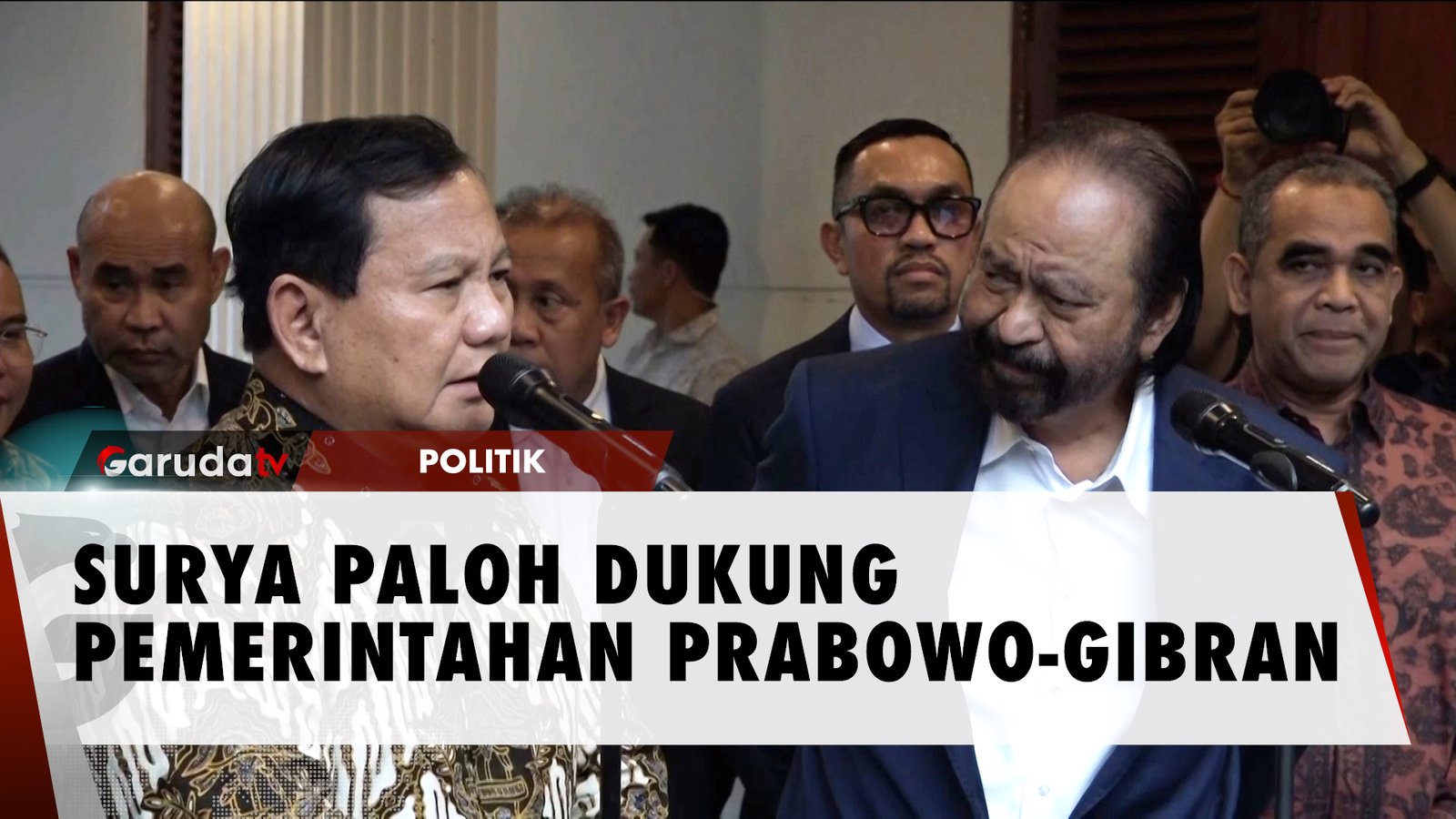 Ketua Umum Nasdem Surya Paloh Tegaskan Dukung Pemerintahan Prabowo ...