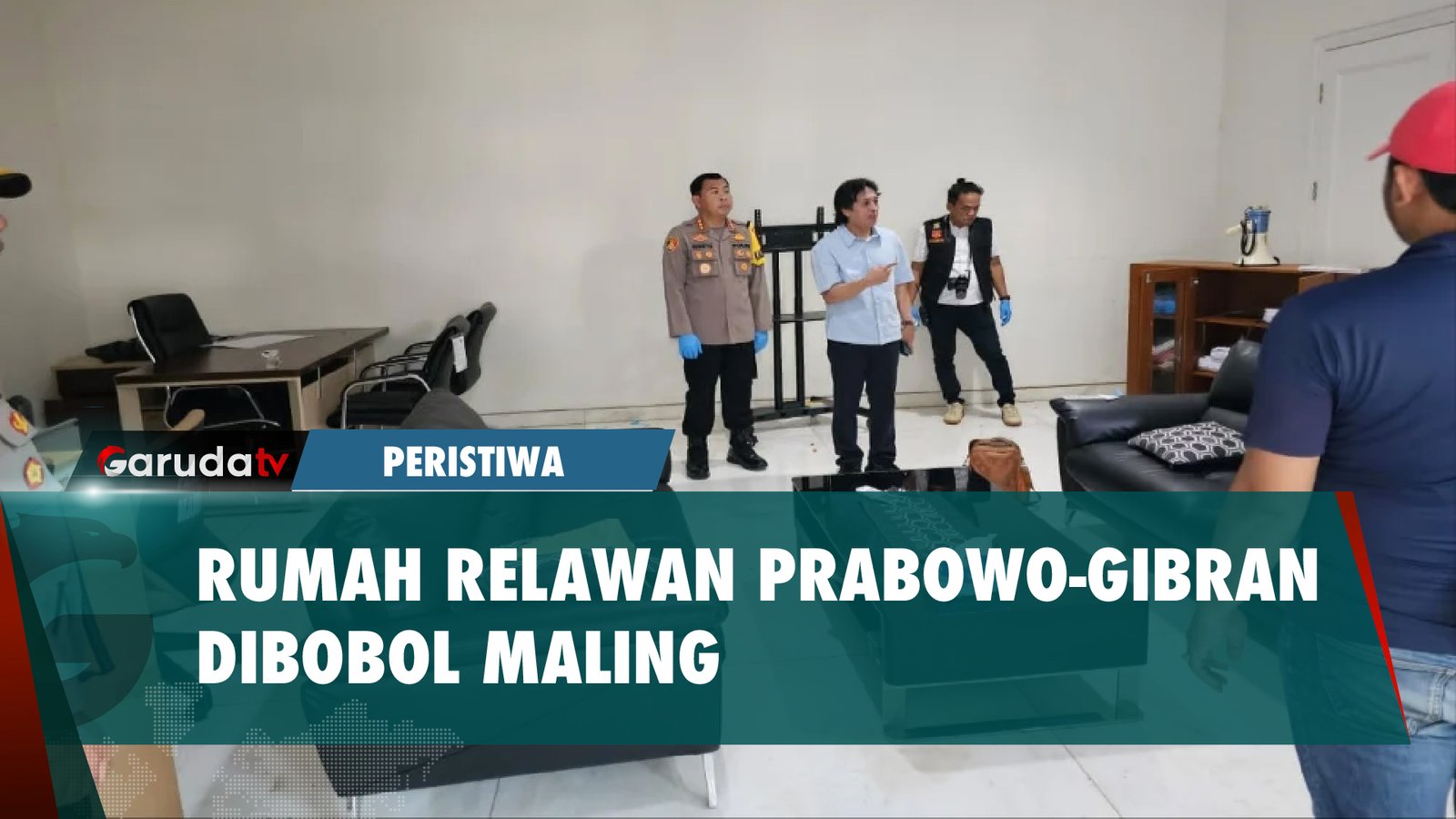 Rumah Pemenangan Prabowo- Gibran Dirampok! Polisi Langsung Oleh TKP