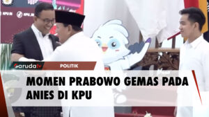 Momen Prabowo Subianto Gemas pada Anies Baswedan di KPU