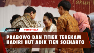 Momen Tangan Prabowo Subianto dan Titiek Bersatu di Acara Ulang Tahun Adik Ibu Tien Soeharto