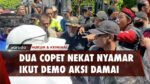 Nyamar Ikut Demo Aksi Damai, Dua Pria Terduga Copet Ini Diamuk Massa