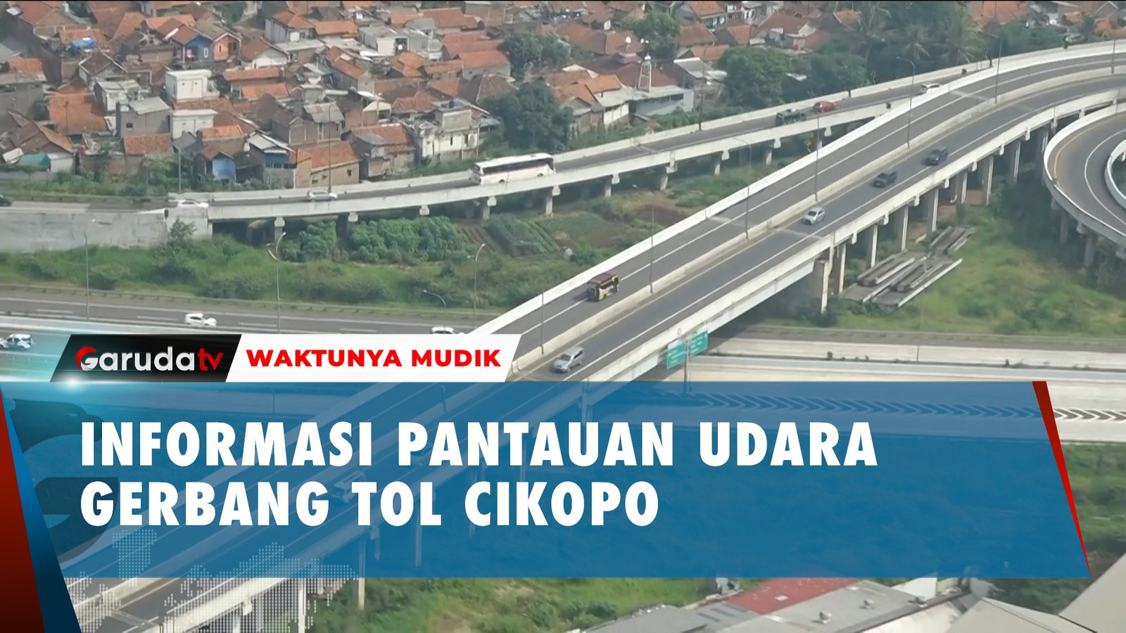 Pantauan Udara Arus Mudik - Jalur Tol Cileunyi, Purwakarta Dan Cikopo Ramai Lancar