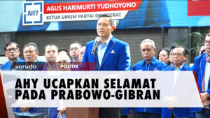 AHY Beri Ucapan Selamat Atas Terpilihnya Prabowo-Gibran sebagai Presiden dan Wapres 2024-2029