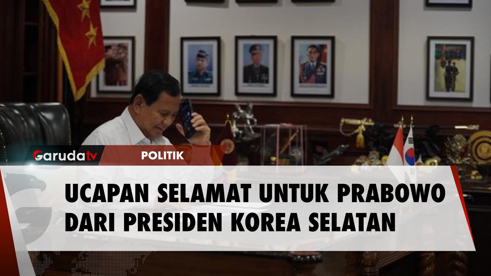 Presiden Korea Selatan Beri Ucapan Selamat Kepada Prabowo Atas KemenanganMenjadi Presiden Terpilih
