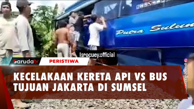 Kronologi Kereta Tabrak Bus di Martapura Sumsel, Ada Korban Meninggal