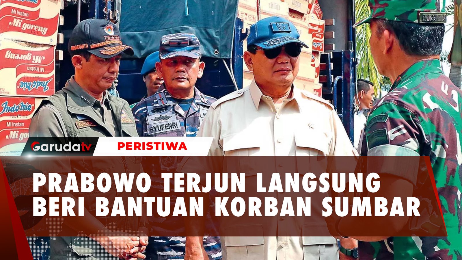 Dari Qatar Terbang ke Sumbar, Prabowo Terjun Langsung Beri Bantuan untuk Korban Bencana