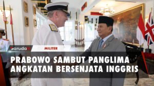 Menhan RI Prabowo Sambut Kunjungan Kehormatan Panglima Angkatan Bersenjata Inggris
