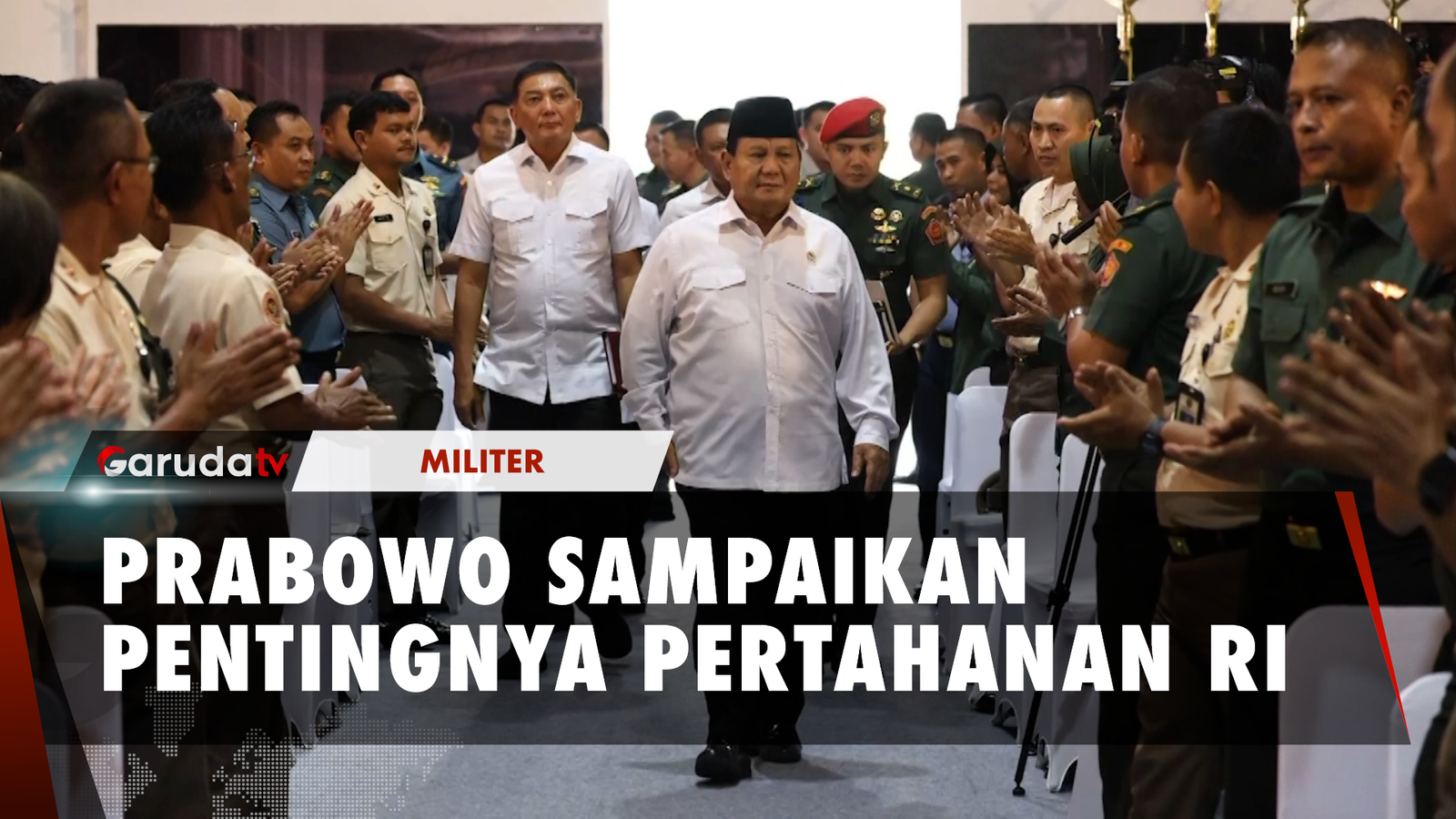 Prabowo Subianto Sampaikan Pentingnya Pertahanan yang Kuat Saat Hadiri Halalbihalal Kemenhan