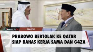 Prabowo Temui Emir Qatar Bahas Kerja Sama hingga Konflik di G4za