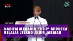 Jelang Akhir Jabatan, Menteri Pendidikan Nadiem Makarim Terus Dukung Merdeka Belajar