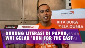 ‘Run for The East’ Langkah Wahana Visi Indonesia Dukung Literasi Anak di Papua