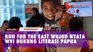 ‘Run for The East’ Langkah Wahana Visi Indonesia Dukung Literasi Anak di Papua