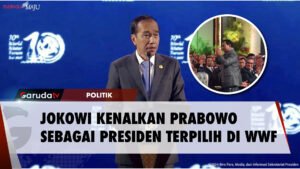 Momen Jokowi Kenalkan Prabowo Sebagai Presiden Terpilih di WWF Ke-10