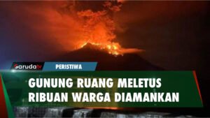 Gunung Ruang Meletus, Sebanyak 6.500 Warga Mengungsi