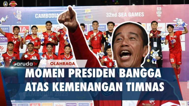 Momen Presiden Jokowi Bangga atas Kemenangan Timnas Indonesia