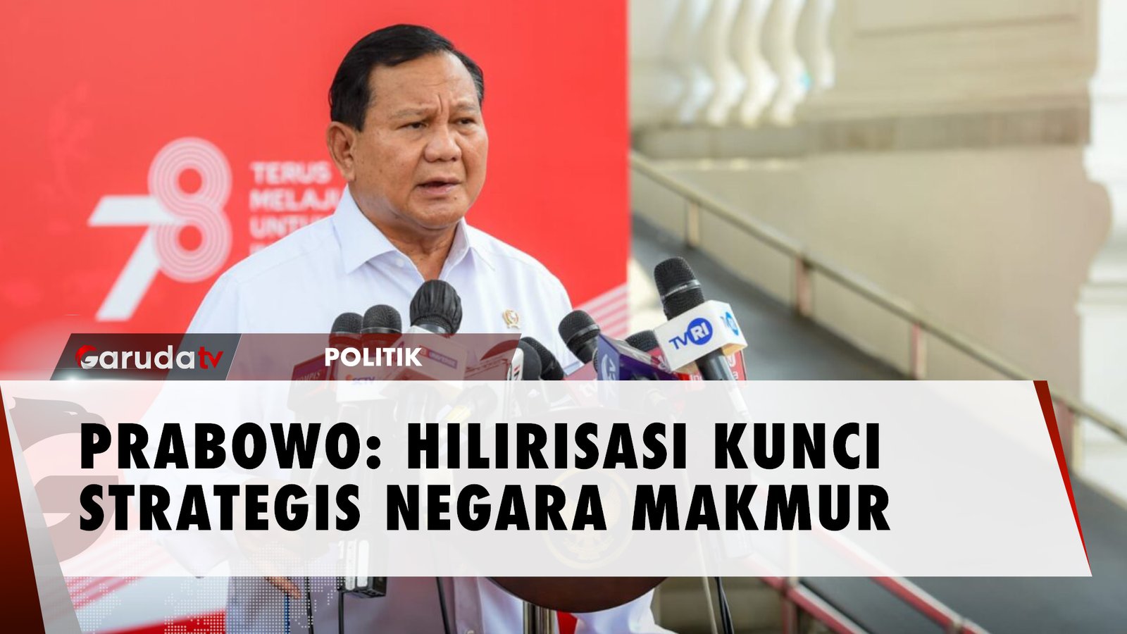 Menhan Prabowo Sebut Hilirisasi Jadi Kunci Strategis Negara Makmur