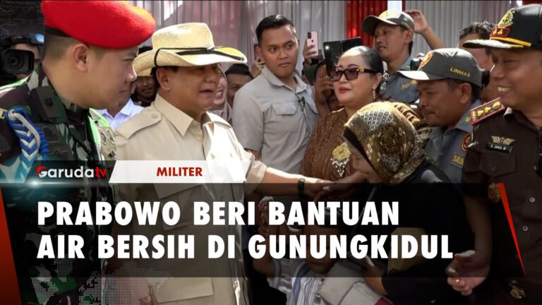 Prabowo Beri Bantuan Pipa Air Bersih di Gunung Kidul, Ribuan Warga Rasakan Manfaatnya